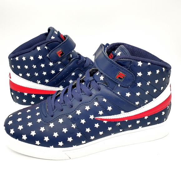 Fila Vulc 13 Star Sneakers America Blue & Red 9.5 - Picture 7 of 7